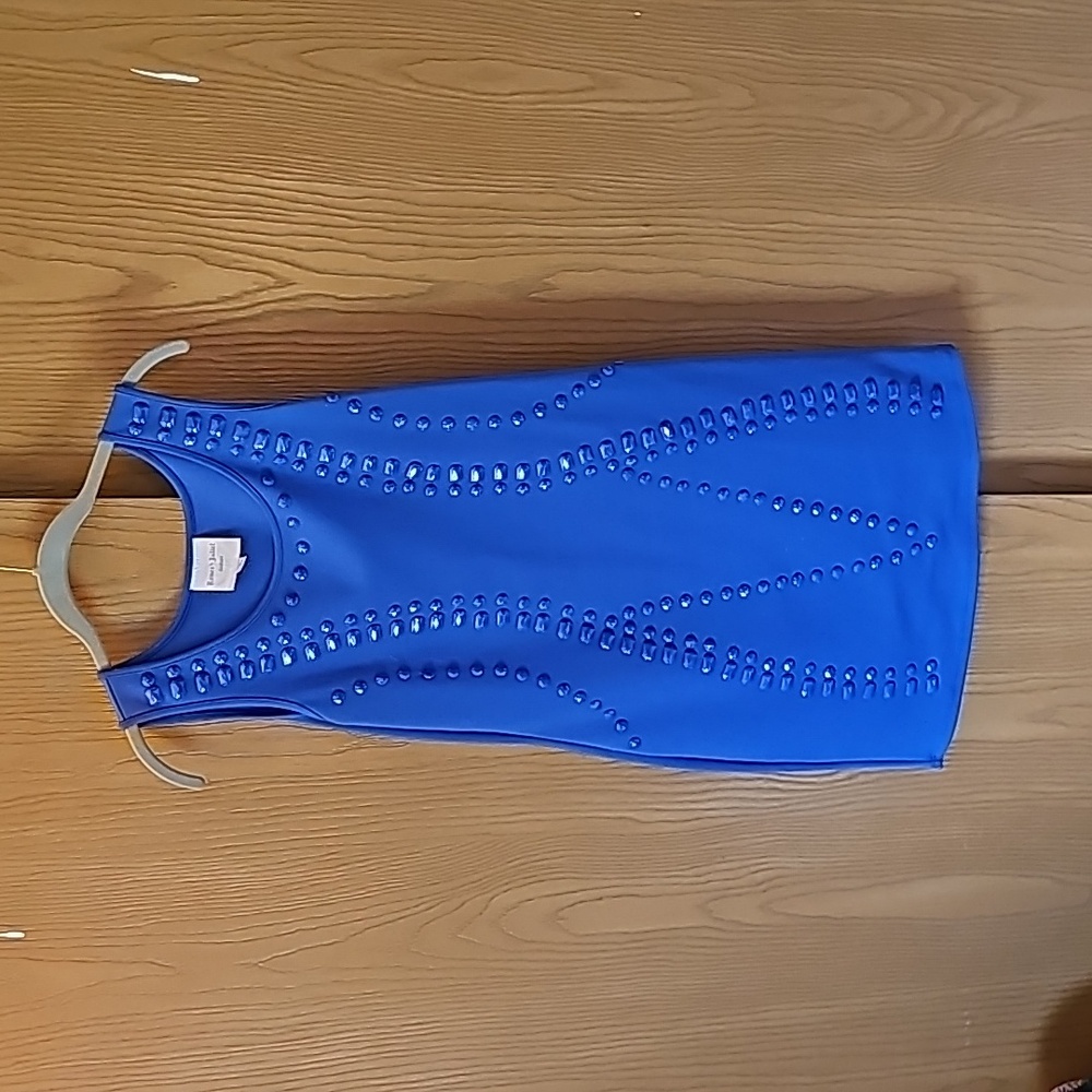Royal Blue Studded Bodycon Dress